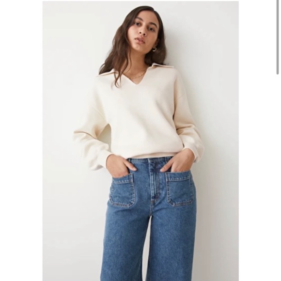& Other Stories Sweaters - & Other Stories Boxy Relaxed Fit 
Collared Sweater